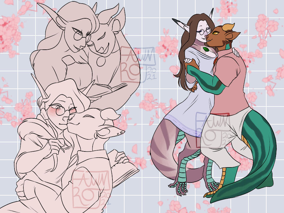 Two-Character Sketchpage