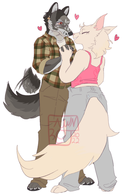Colored Standard Couple Fullbody (Commission)